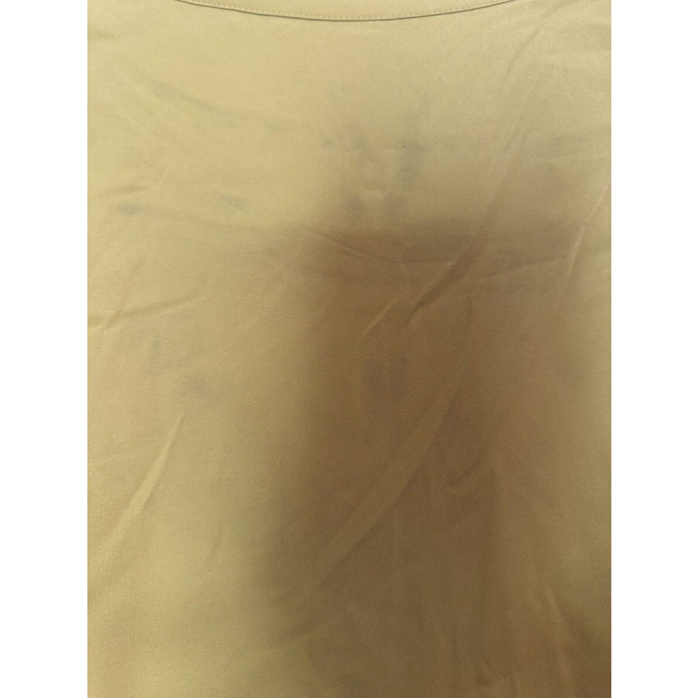 Ann Taylor Beautiful Gold Ruffle Long Sleeve Long Shirtdress SZ 16 *read* - Picture 10 of 11